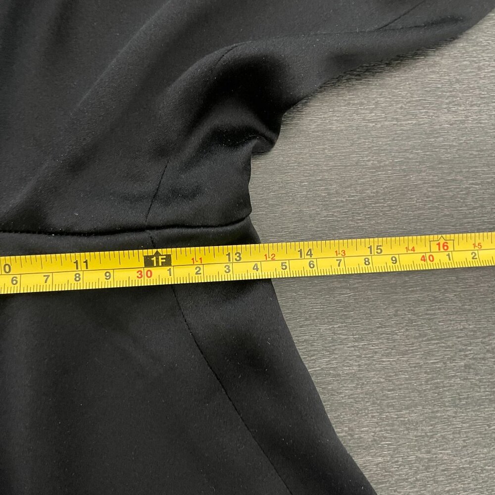 St. John Evening Women's Black 100% Silk Wide Leg Trousers Dress Pants, Size 8 - Picture 6 of 6